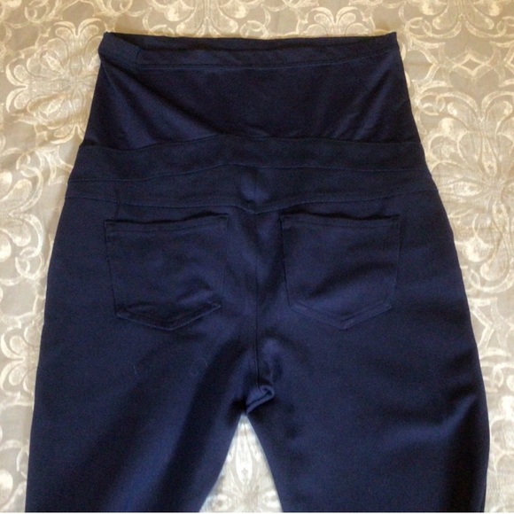 Stork & Babe maternity navy jeggings - Picture 3 of 4
